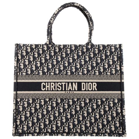 christian dior navy|Dior designer tote bag.